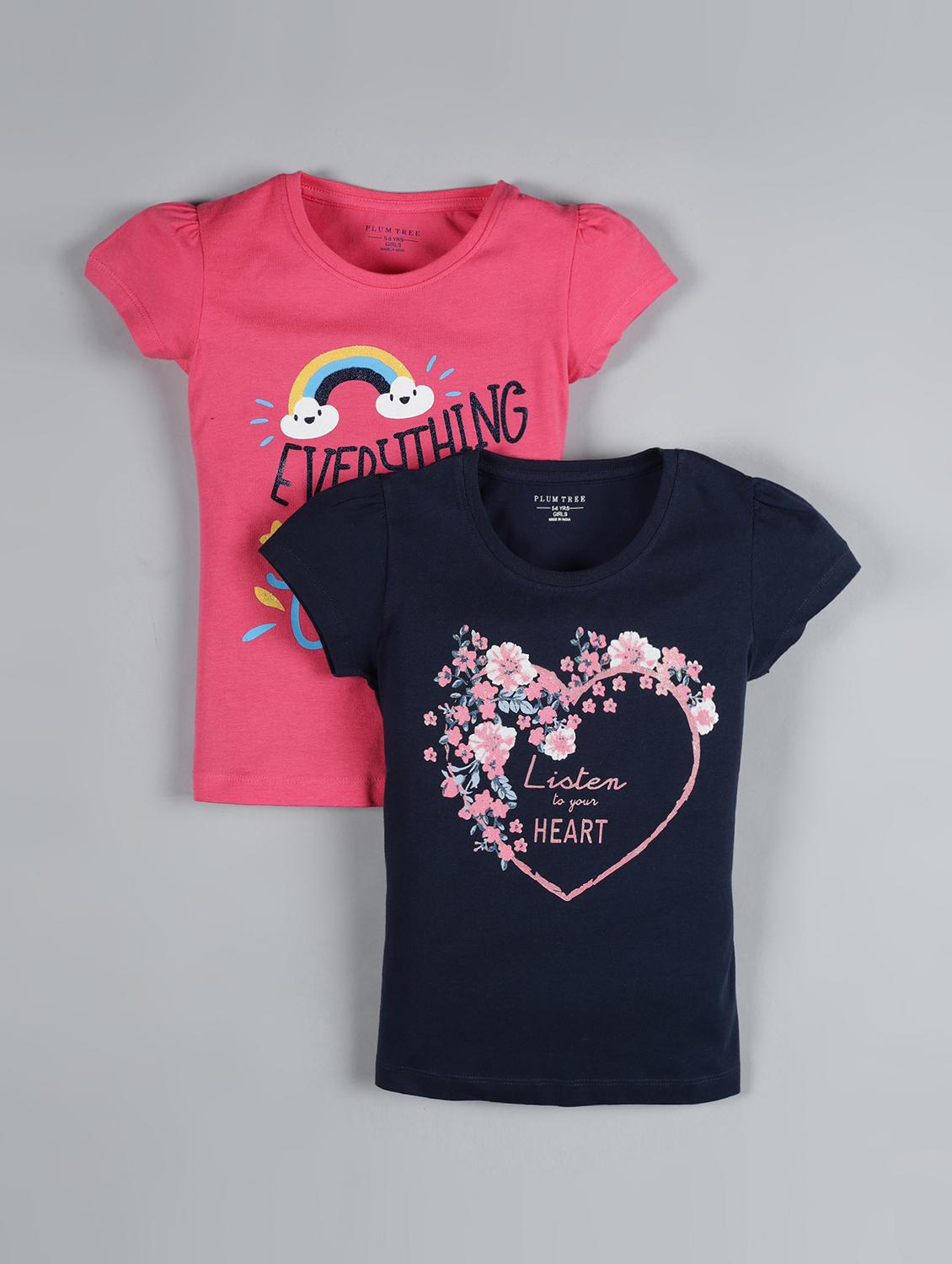 set of 2 graphic  tee