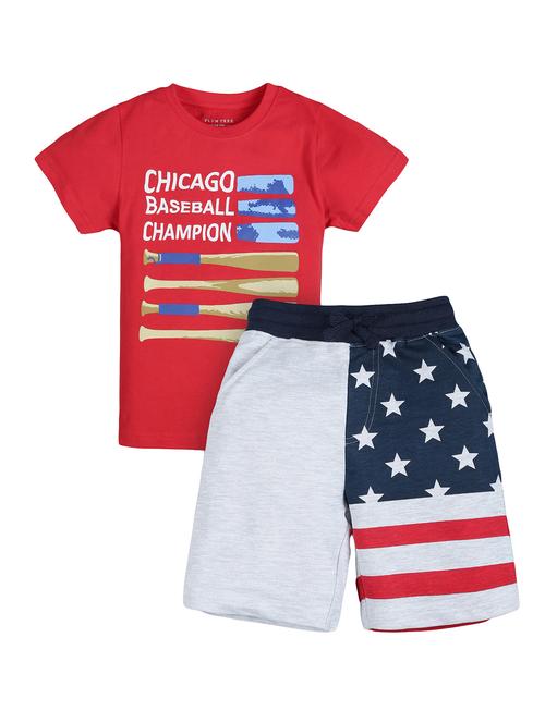 boys printed shorts set - 17914518 -  Standard Image - 0