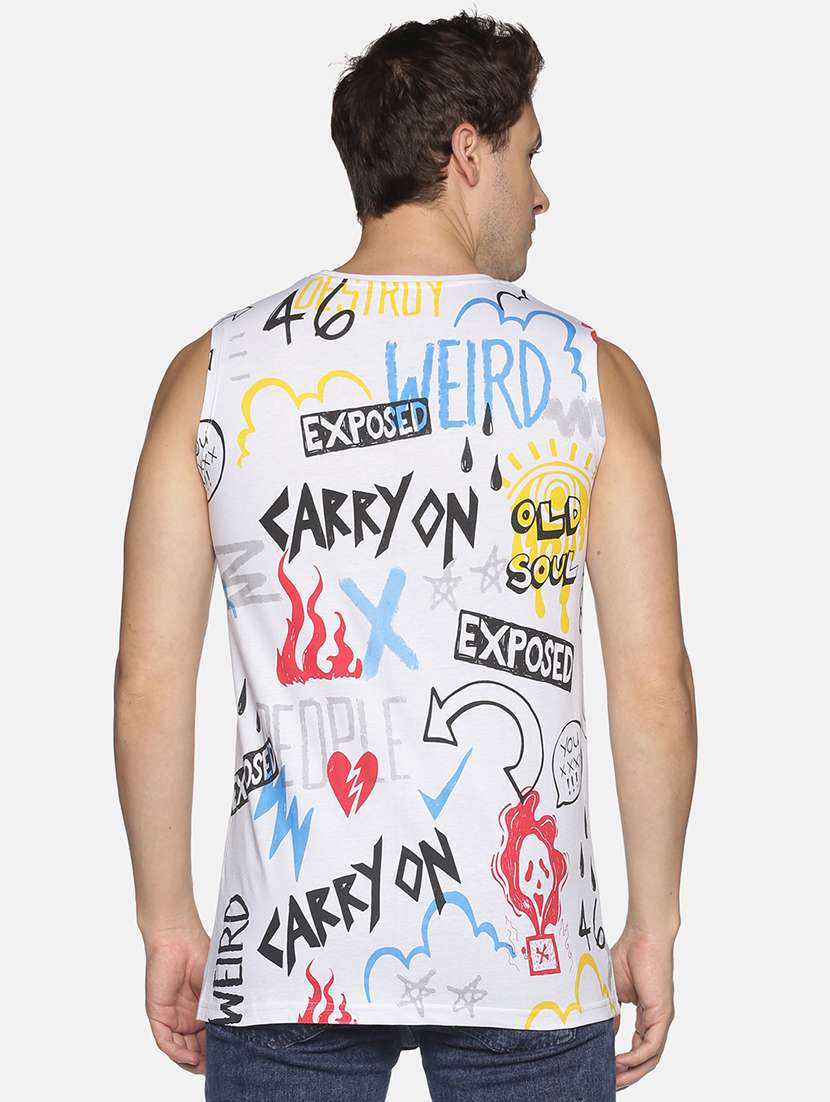 white printed t-shirt - 17916602 -  Standard Image - 2