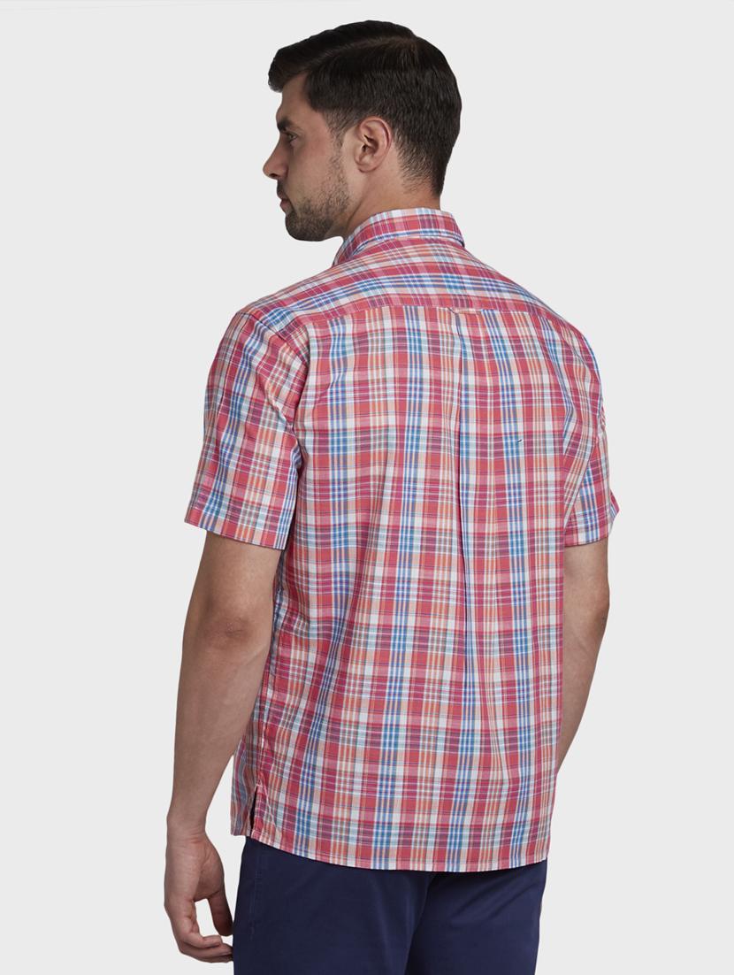 pink checkered casual shirt - 17917068 - Standard Image - 2
