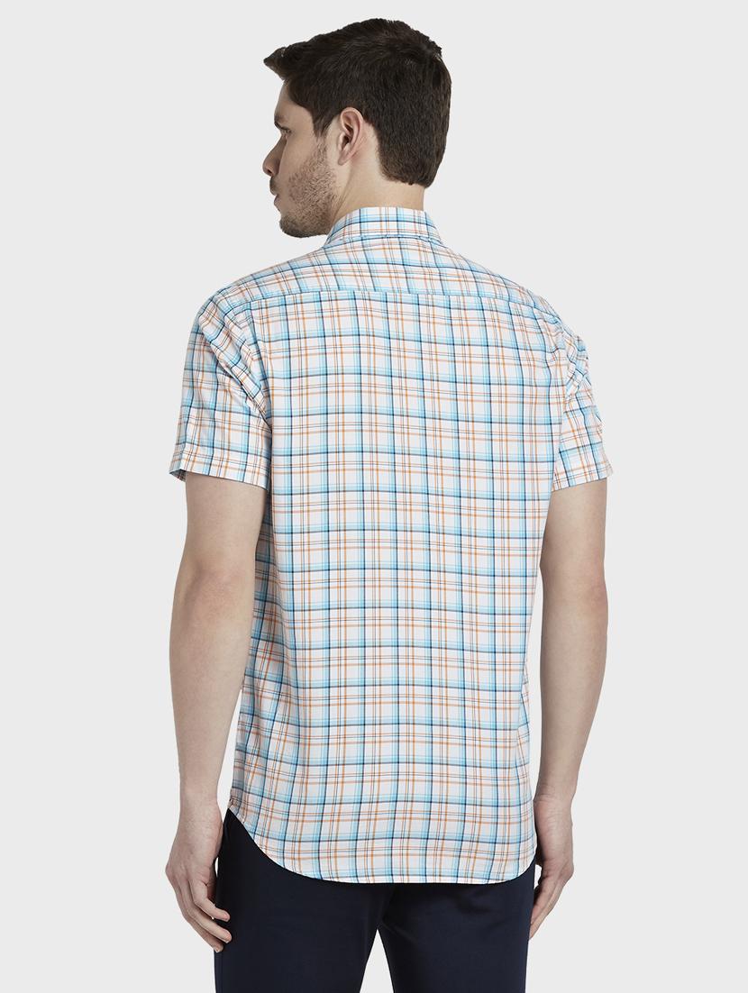 blue checkered casual shirt - 17917155 - Standard Image - 2