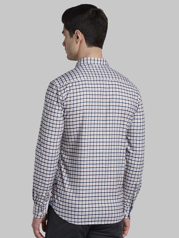 white checkered casual shirt - 17917217 - Standard Image - 2
