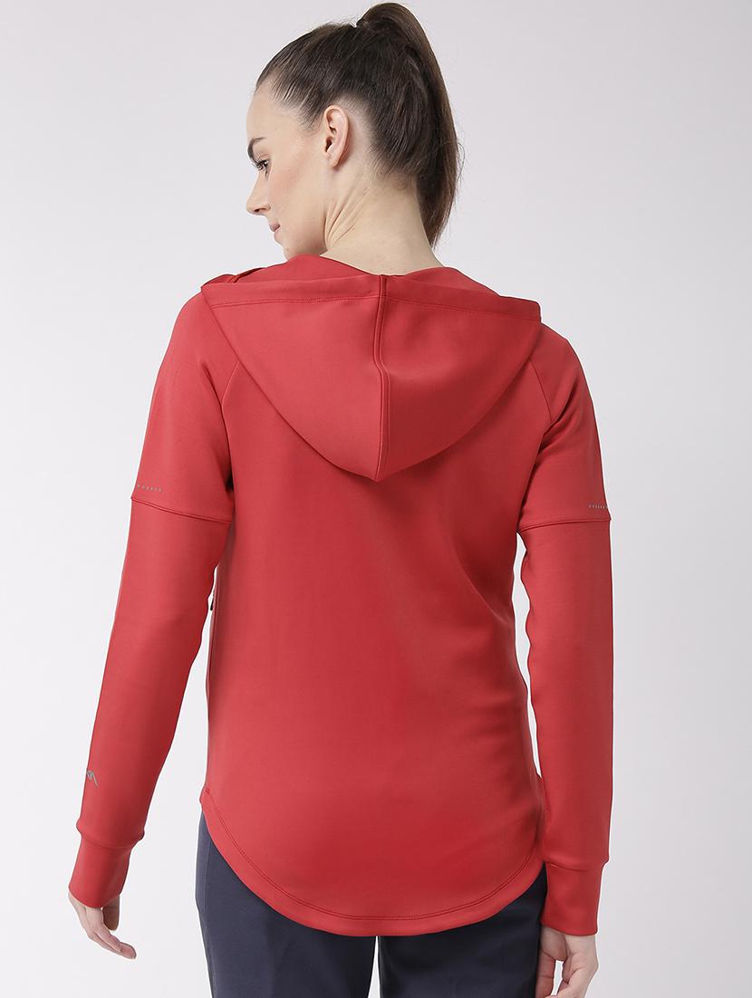 hooded neck solid sweatshirt - 17917621 - Standard Image - 2