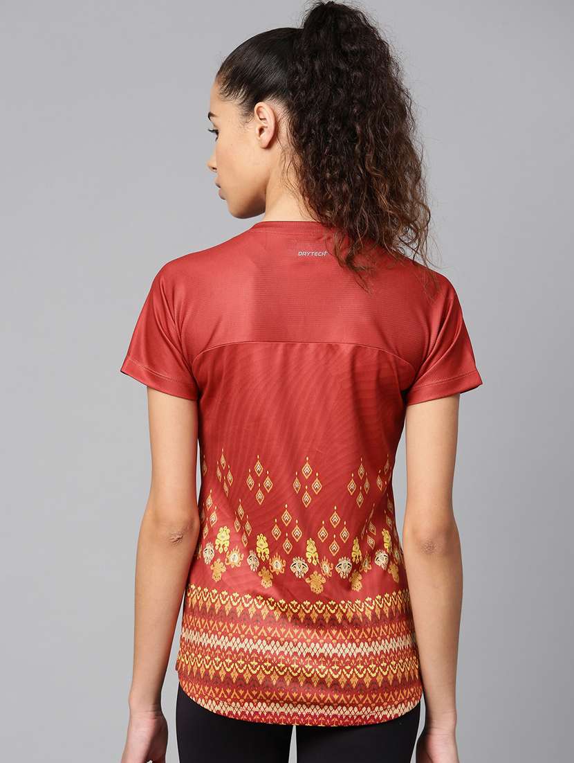 v-neck printed tee - 17917638 - Standard Image - 2