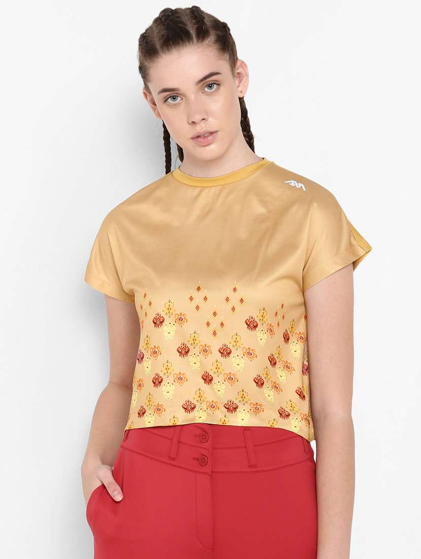 crew neck printed tee 