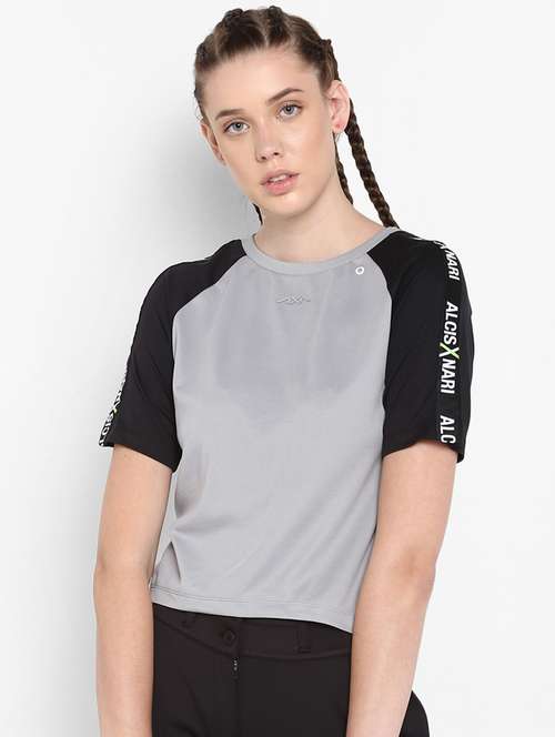round neck color block tee  - 17917641 -  Standard Image - 0