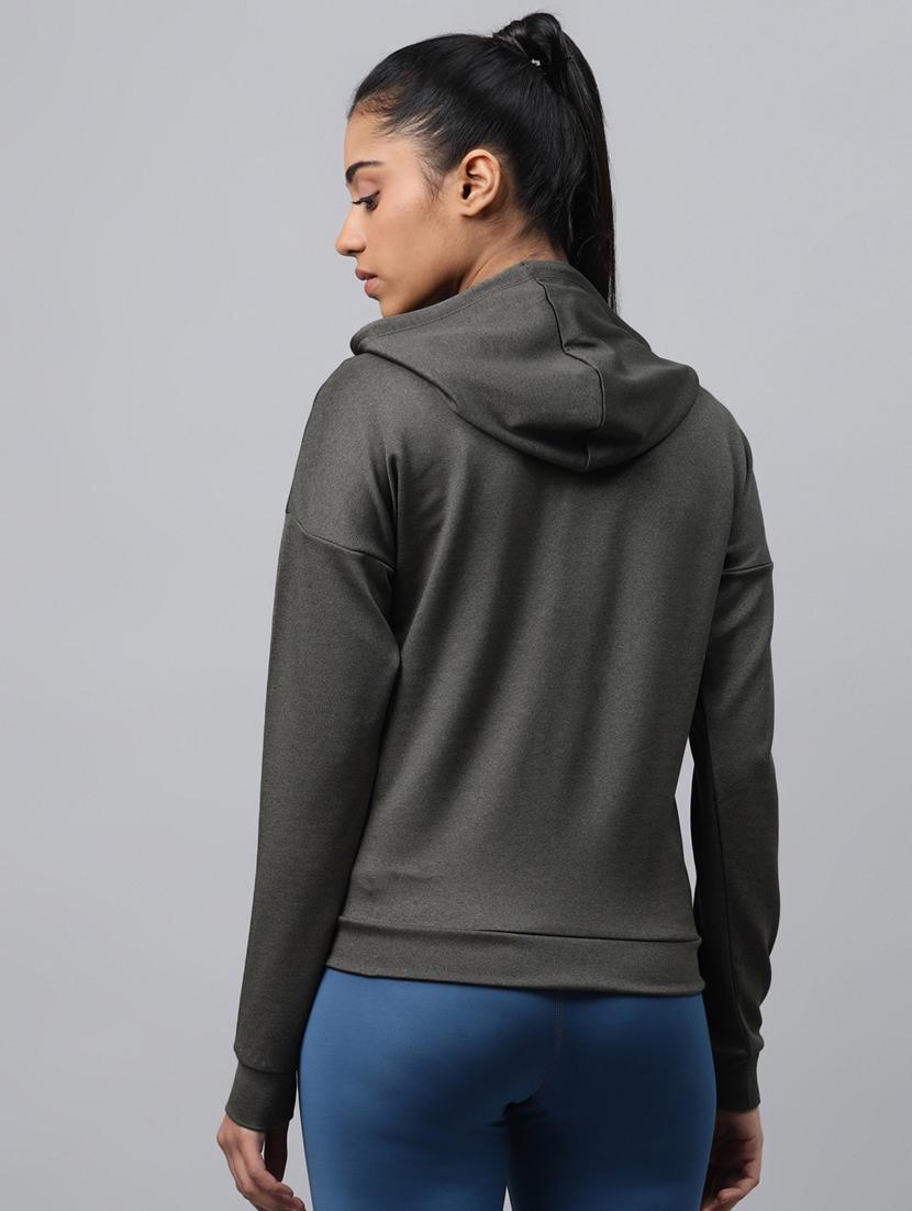 hooded neck solid jacket - 17917663 - Standard Image - 2
