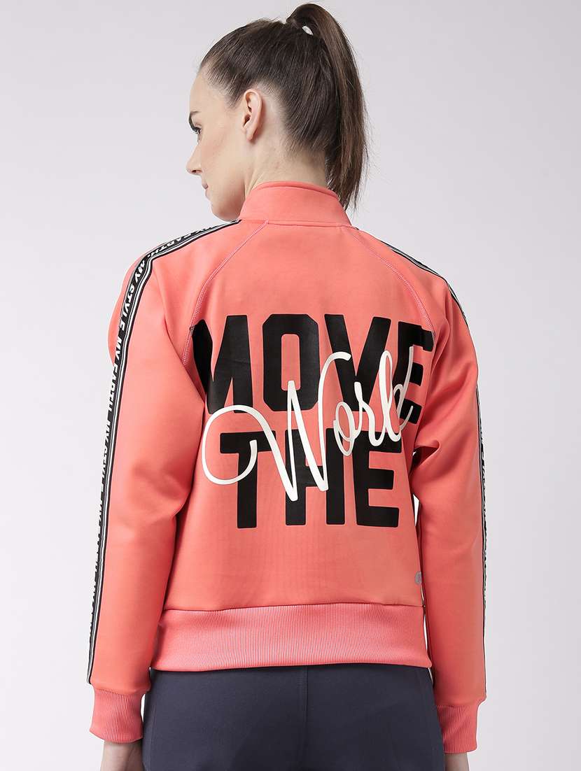 stand collar printed jacket - 17917664 - Standard Image - 2