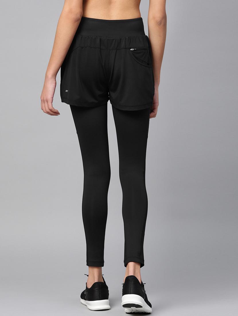 printed hem mid rise legging - 17921333 - Standard Image - 2