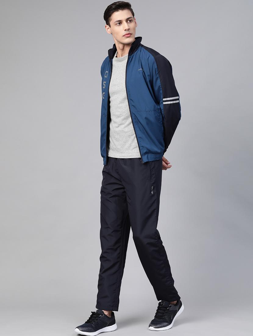 teal blue color block track suit - 17922400 - Standard Image - 2