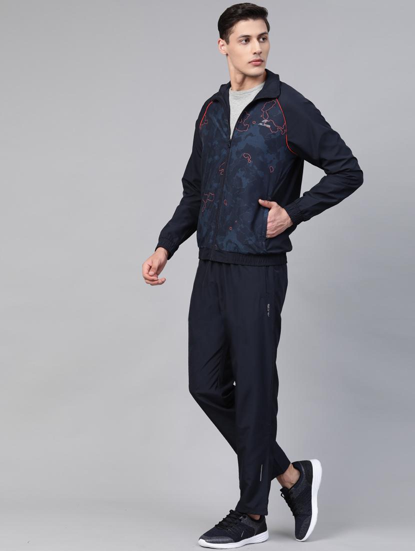 navy blue printed track suit - 17922407 - Standard Image - 2