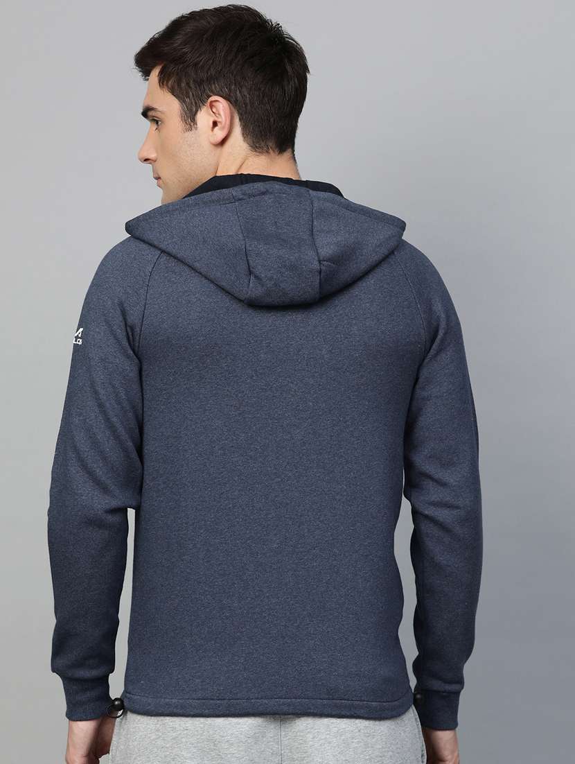 navy blue color block cut & sew sweatshirt - 17922446 -  Standard Image - 2
