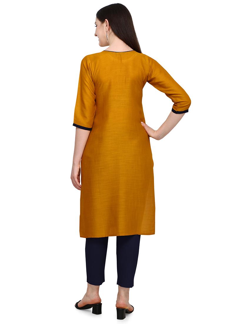 women's straight kurta - 17923172 - Standard Image - 2