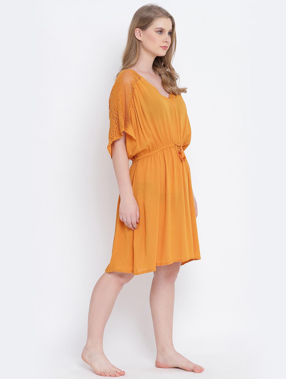 drawstring waist solid sleepshirt - 17923587 - Standard Image - 2