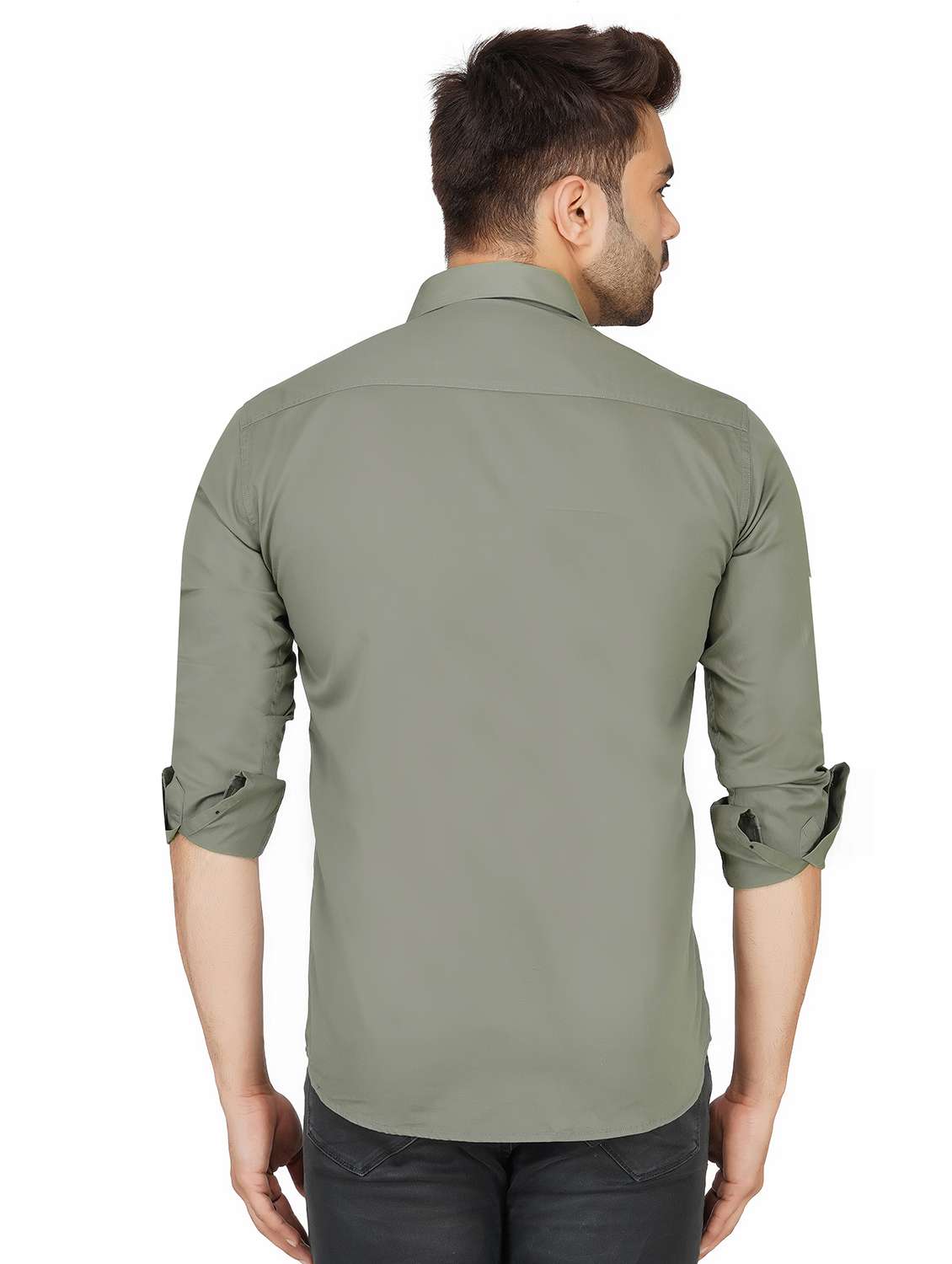 mens solid casual shirt - 17923791 -  Standard Image - 2