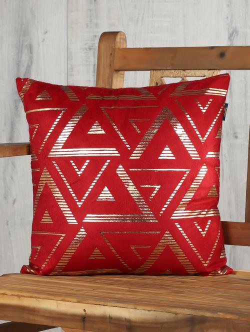 velvet cushion cover 16 x 16 inch (set of 1) by ambbi collections - 17924796 -  Standard Image - 0