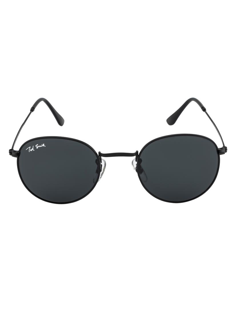moon by ted smith in black frame with round grey lens sunglass - 17925461 - Zoom Image - 0