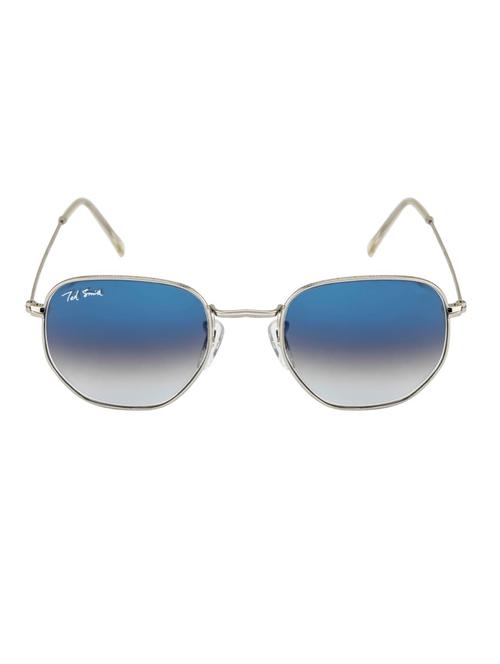 hexon by ted smith in silver frame with hexagonal blue graded lens sunglass - 17925470 - Standard Image - 0
