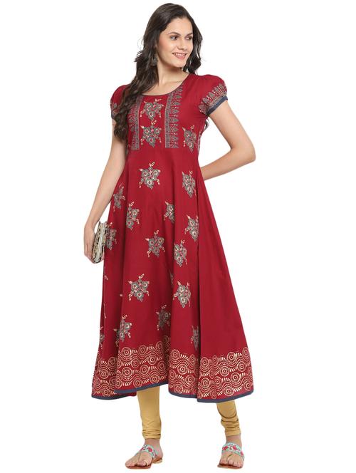 women's flared kurta - 17926051 - Standard Image - 0