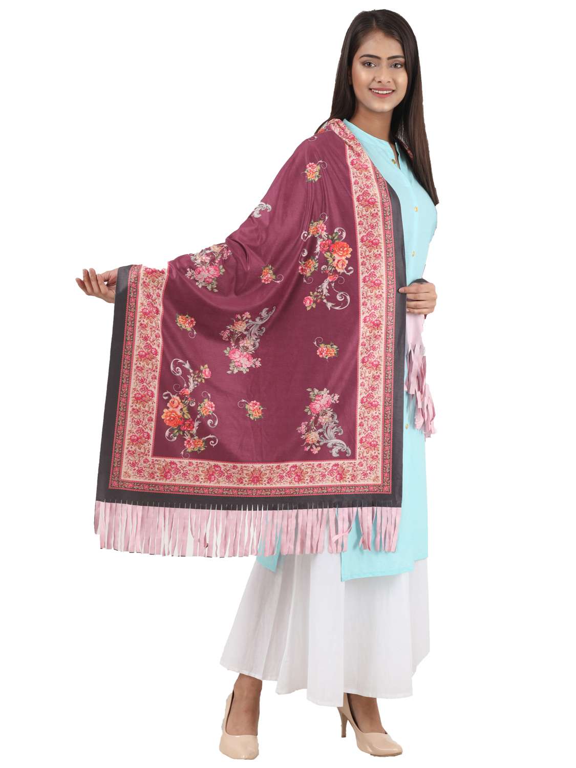 premium quality printed suede classic stole,s  - 17927715 -  Standard Image - 2