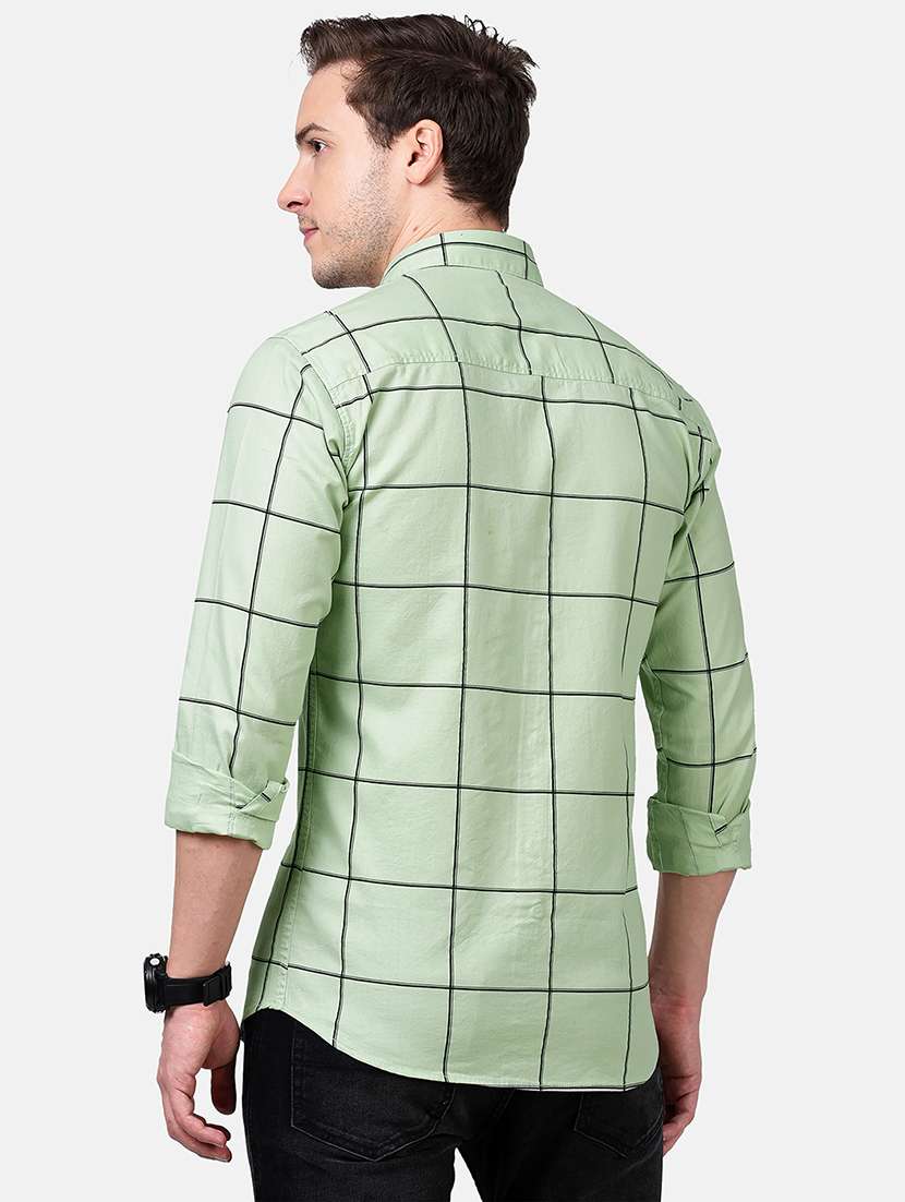 green checkered casual shirt - 17928770 -  Standard Image - 2