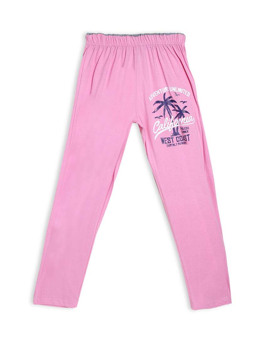 pink printed track wear