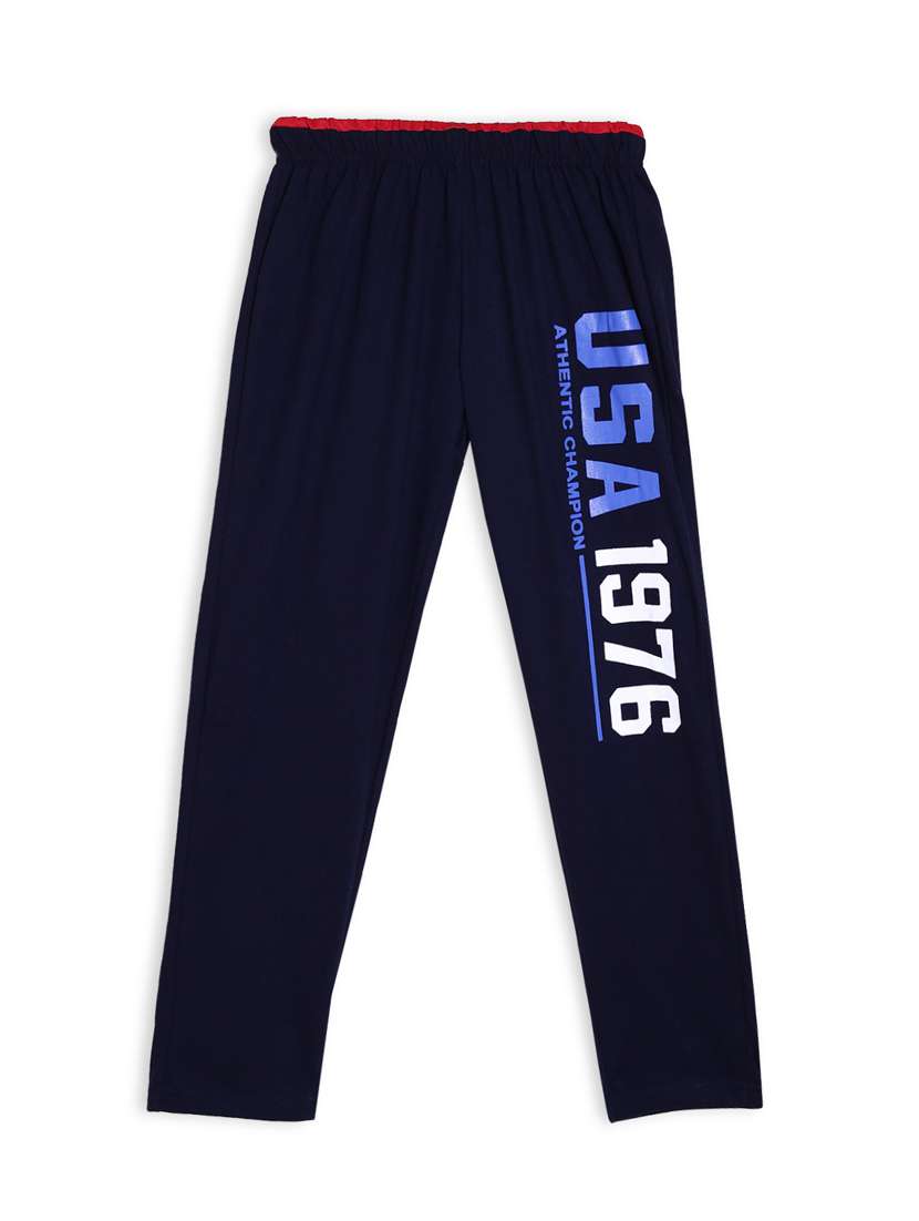 black printed track wear