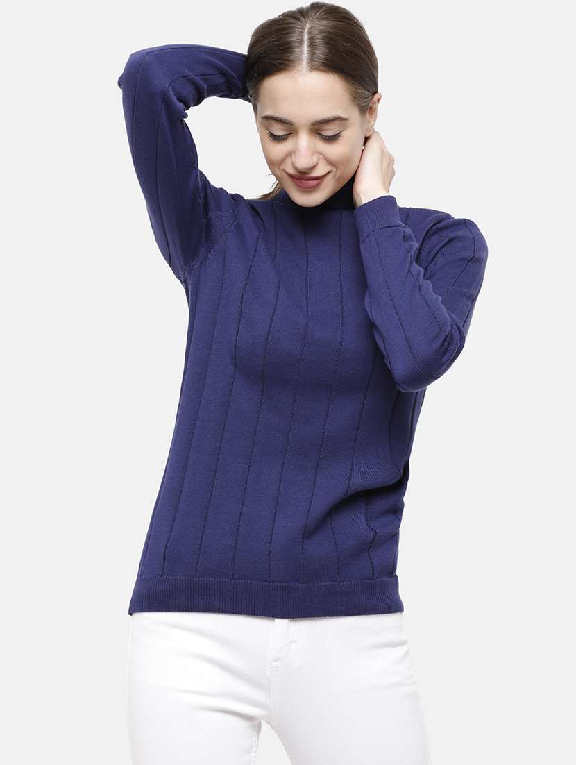 turtle neck solid pullover