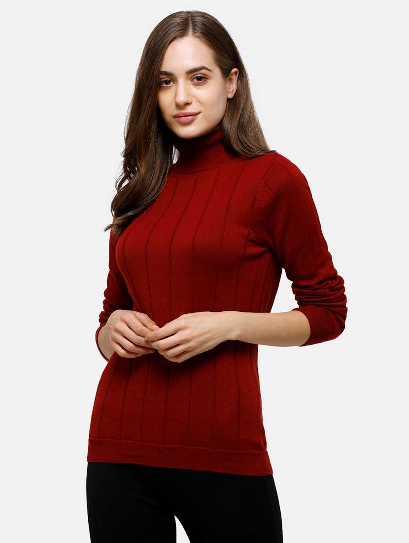 turtle neck solid pullover