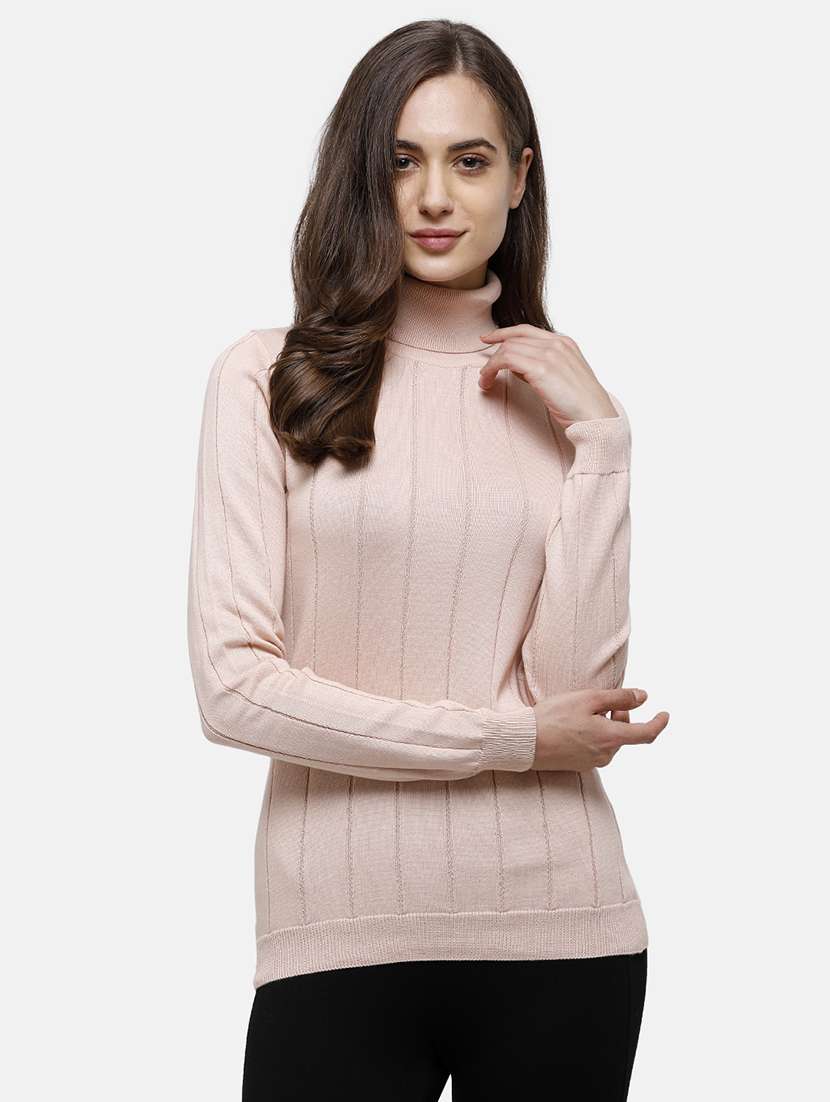 turtle neck solid pullover