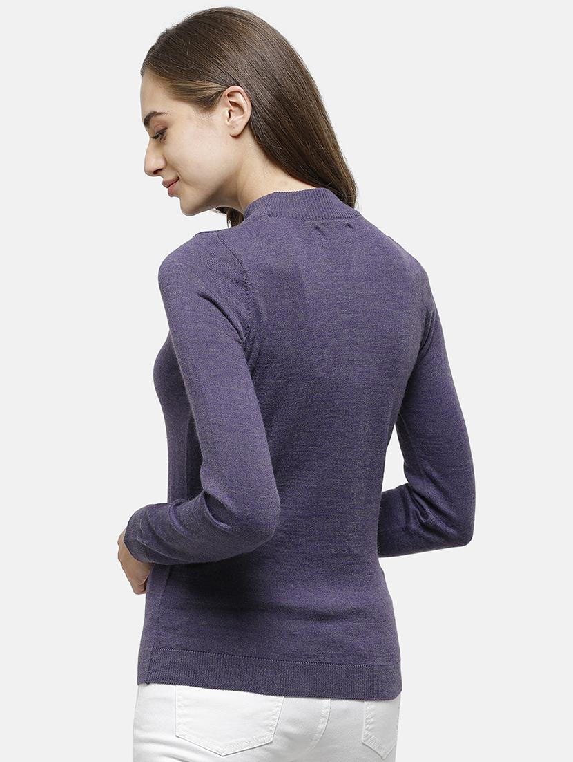 mock neck solid pullover - 17929417 - Standard Image - 2