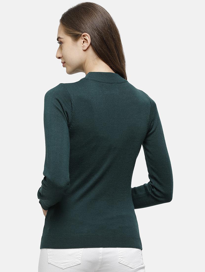 high neck solid pullover - 17929421 - Standard Image - 2