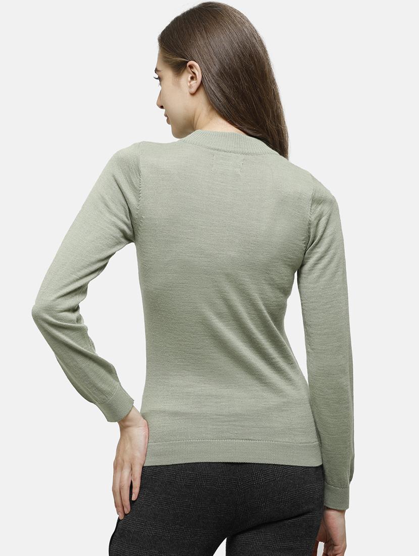 high neck solid pullover - 17929425 - Standard Image - 2