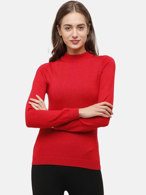 red solid pullover - 17929427 - Standard Image - 0