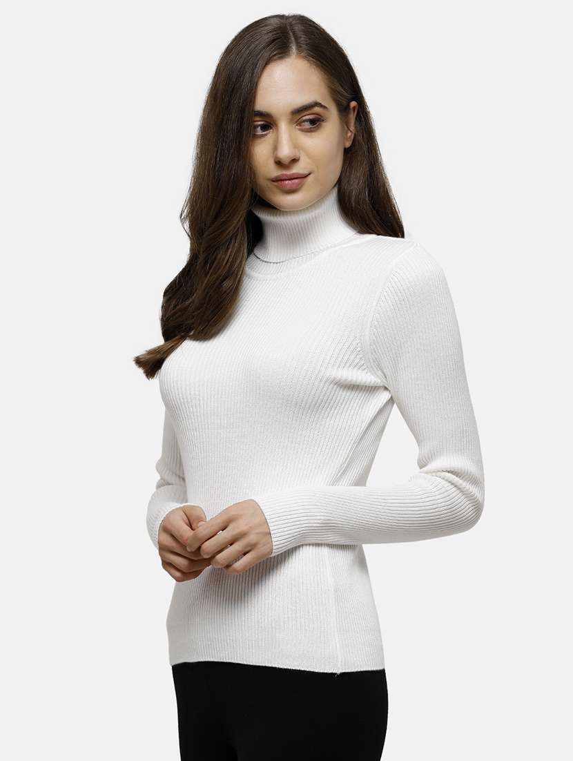 turtle neck textured pullover