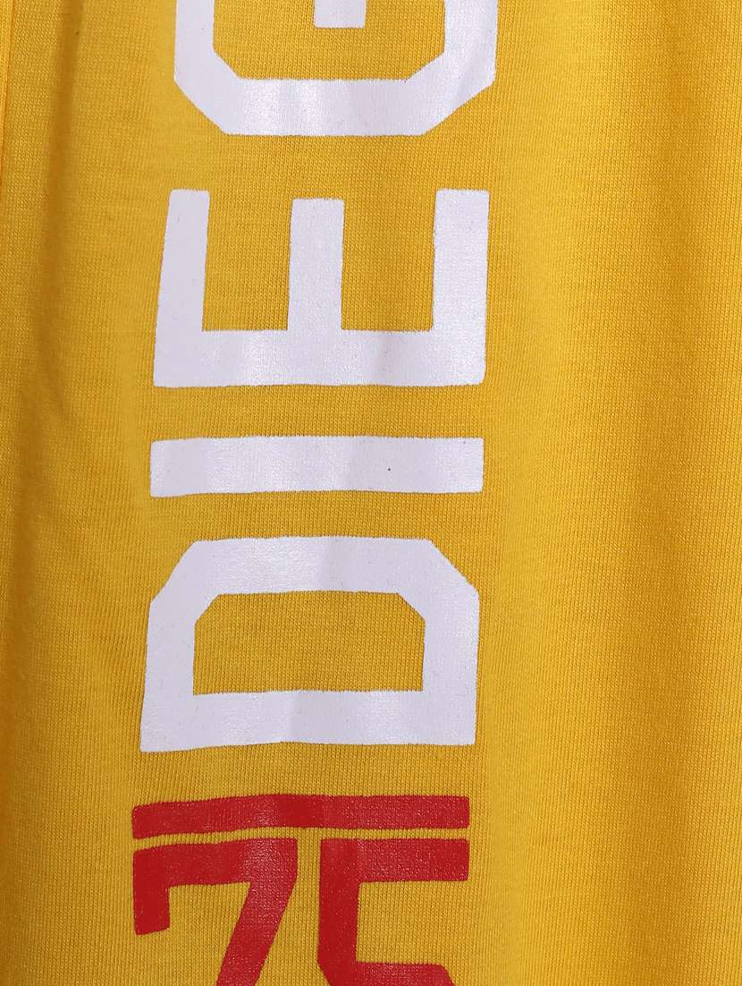 yellow printed track pant - 17930039 -  Standard Image - 2