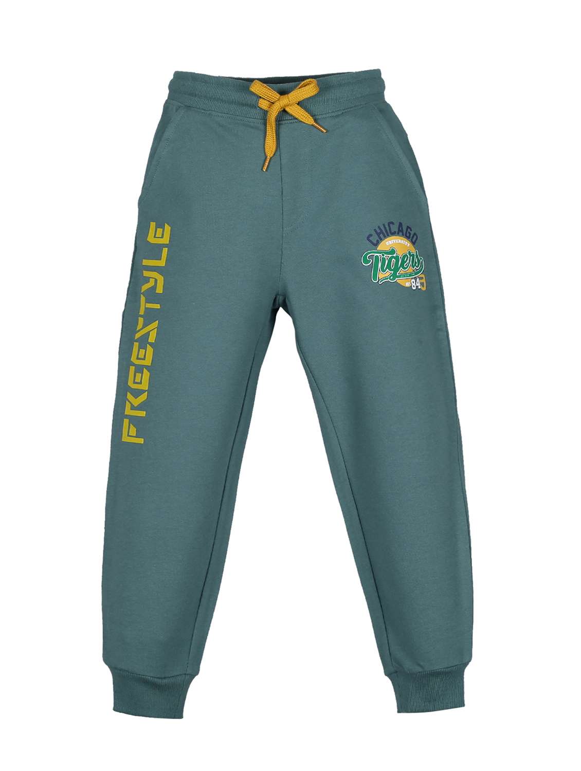 green printed track wear