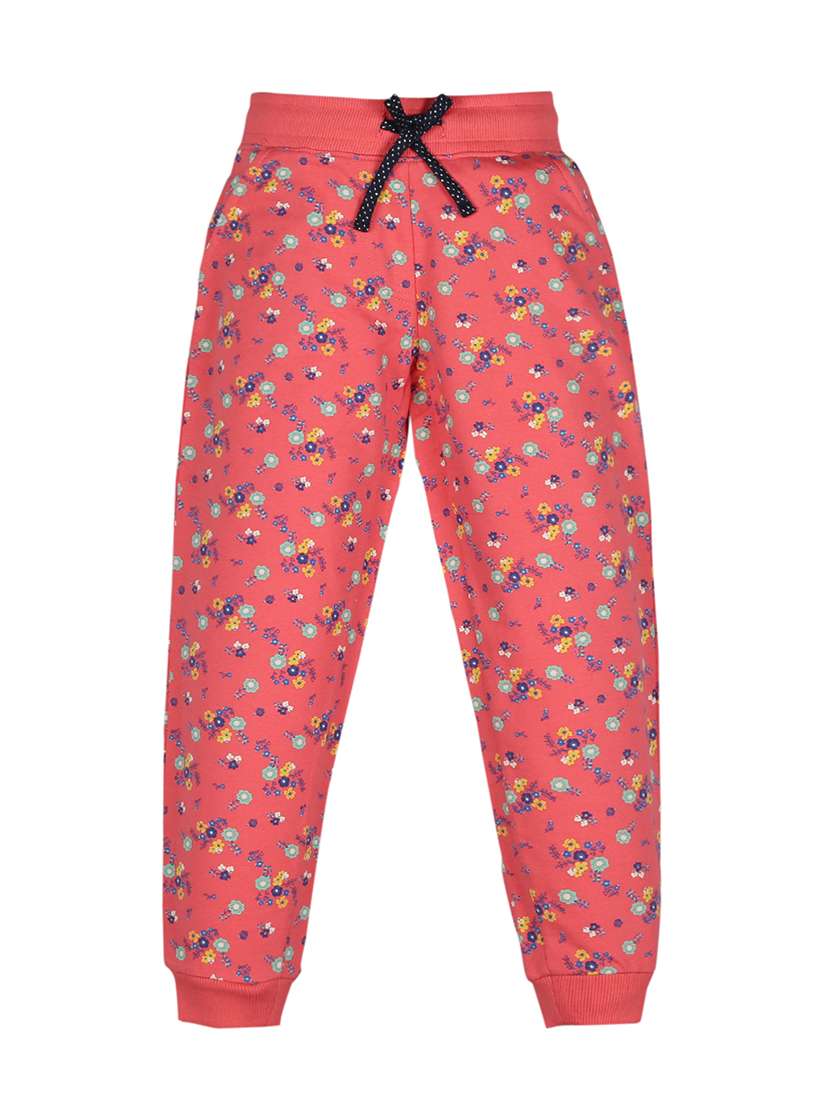 pink floral jogger trouser