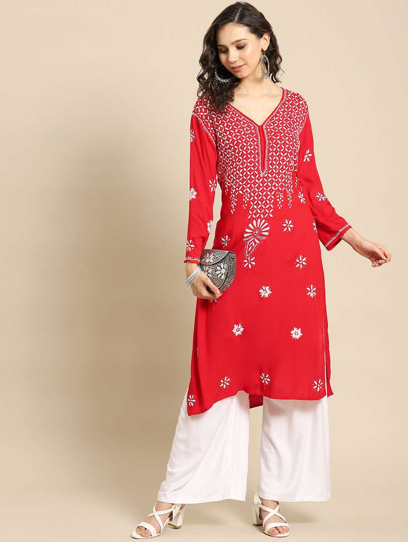 chikankari kurta palazzo set