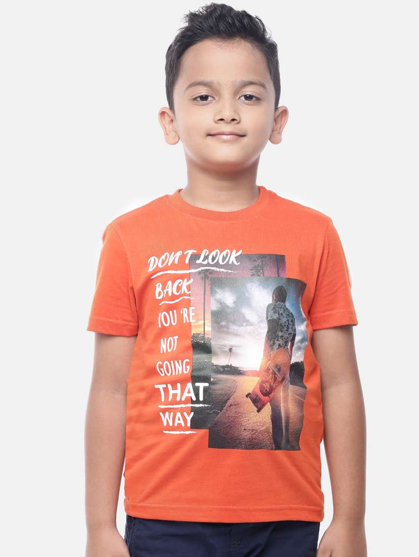 round neck graphic  t-shirt