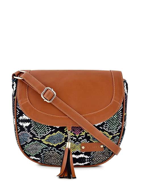 white printed regular sling bag - 17933401 -  Standard Image - 0