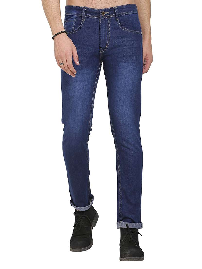 mens slim fit plain jeans