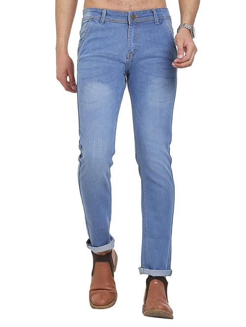 mens slim fit plain jeans - 17937519 - Standard Image - 0