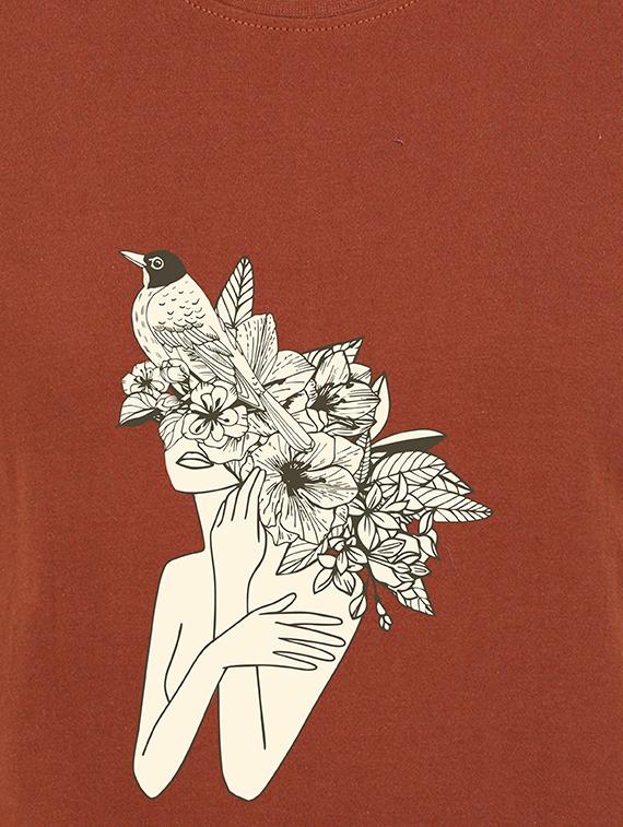 round neck graphic tee - 17938221 - Standard Image - 2