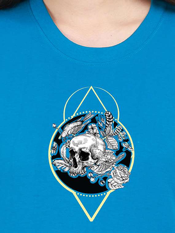 round neck graphic tee - 17938278 - Standard Image - 2