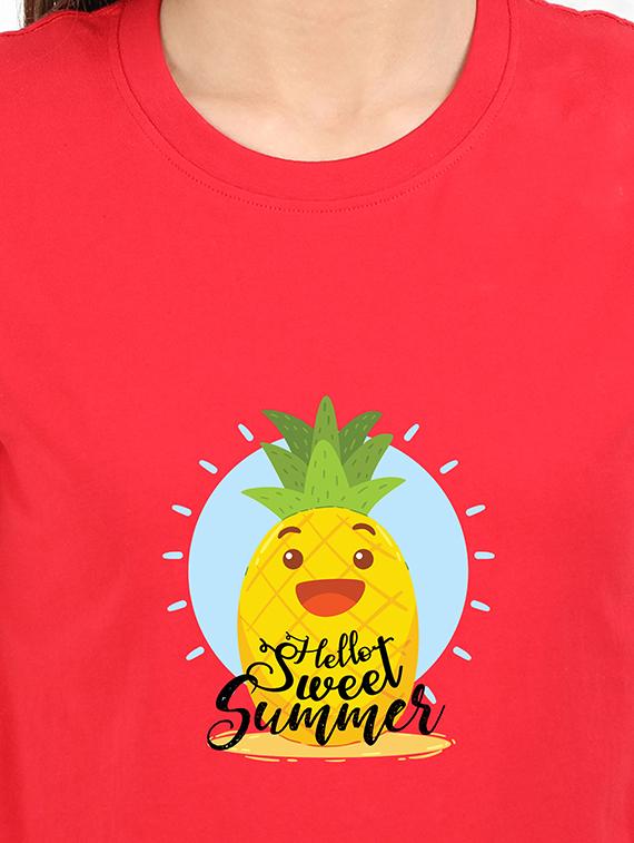round neck graphic tee - 17938483 - Standard Image - 2