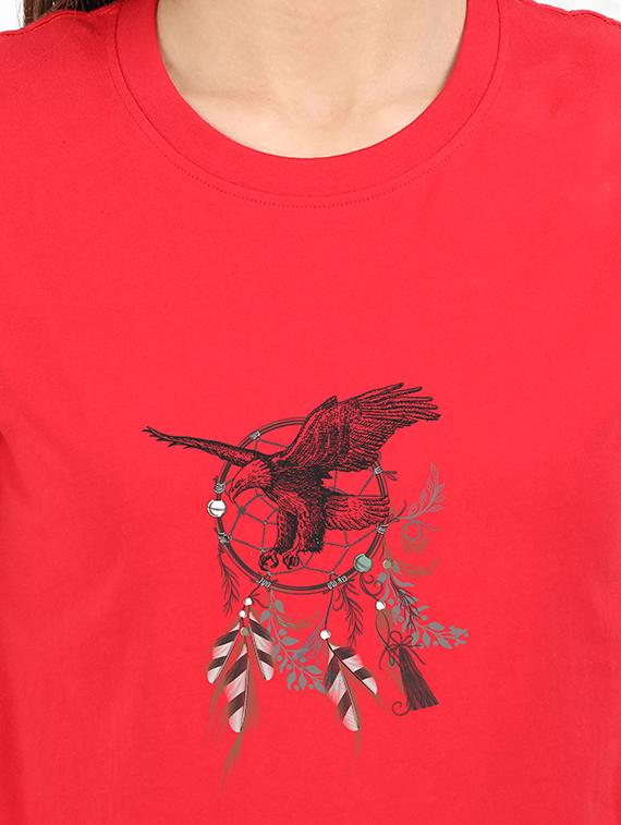 round neck graphic tee - 17938494 - Standard Image - 2