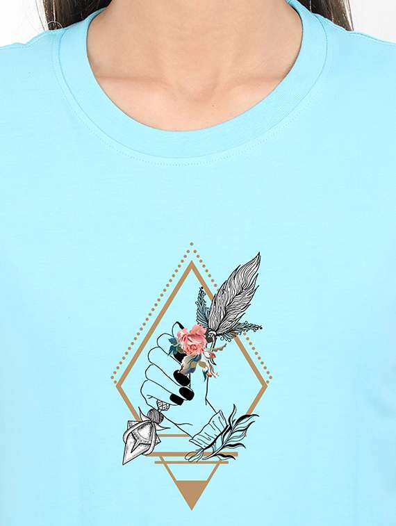 round neck graphic tee - 17938628 - Standard Image - 2