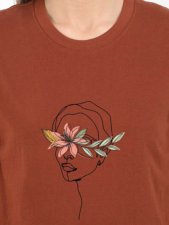 round neck graphic tee - 17938663 - Standard Image - 2