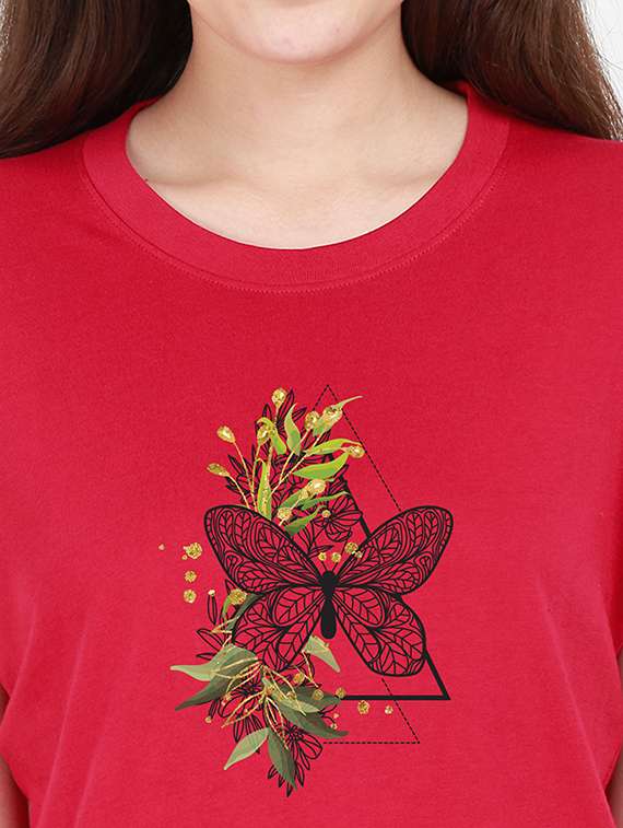 round neck graphic tee - 17938672 - Standard Image - 2